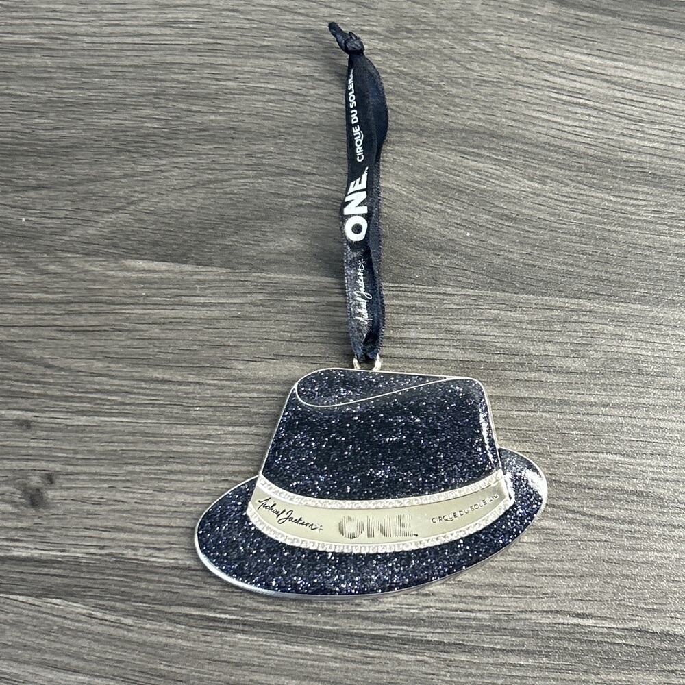 Michael Jackson ONE Fedora Hat Metal Ornament Cirque du Soleil Las Vegas Gold